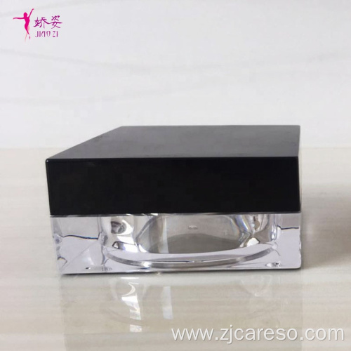 Packaging Square Shape Cosmetic Jar Loose Powder Jar